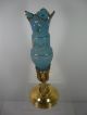 1881 Wilcox Figural Moth Stem Epergne W/ Blue Glass Butterfly Enamel Vase 2992 Vases & Urns photo 4