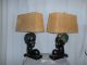 Barsony Chalk Lamps Two One Male.  One Female 