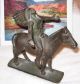 Bronze Native American Indian Appeal To The Great Spirit Dallin Statue Bookends Metalware photo 1