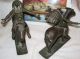 Bronze Native American Indian Appeal To The Great Spirit Dallin Statue Bookends Metalware photo 2