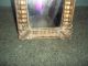 Antique Accent Side Mirror With Photo Of Woman Holding Bunny Gilt Frame Mirrors photo 7