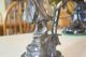 Antique 1700 ' S French Maiden Bronze Statue,  Marble Base Metalware photo 10