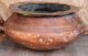 Antique Copper Pot Or Jar Very Old Patina Look Metalware photo 1