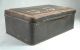 Primitive Metal Antique Box With Unusual Painted Design - Early 1900s Metalware photo 3