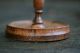 19th C.  Carved Walnut Pocket Watch Holder On A Circular Wooden Stand Other photo 2