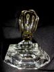 Sandwich Glass Whale Oil Lamp C1860 Antique Collar Swirled Pontil Lamps photo 8