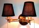 Vintage Wall Lamp Double Arm Sconce In Brass And Copper Art Deco Bauhaus Modern Lamps photo 4