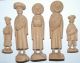 16 Wooden Figural Figures Hand Carved Mid.  20th.  Century Carved Figures photo 2