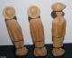 16 Wooden Figural Figures Hand Carved Mid.  20th.  Century Carved Figures photo 4