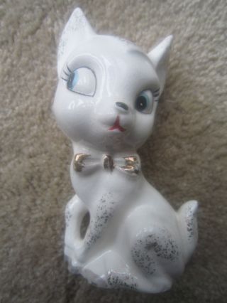 Porcelin Kitty Retro 4.  5 Inch Tall Collectable And Vintage photo
