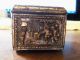 Antique Silver Metal Jennings Bros Jb High Relief Trinket Box Jewelry Casket Art Metalware photo 4