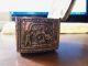 Antique Silver Metal Jennings Bros Jb High Relief Trinket Box Jewelry Casket Art Metalware photo 5