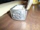 Antique Silver Metal Jennings Bros Jb High Relief Trinket Box Jewelry Casket Art Metalware photo 8