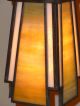 Prairie Stickley Style Cantilever Arts Crafts Stained Art Glass Lantern Lamp Lamps photo 3