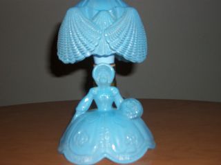 Southern Belle Lamp - Gone With The Wind Style - Blue 1930 ' S - 1940 ' S photo