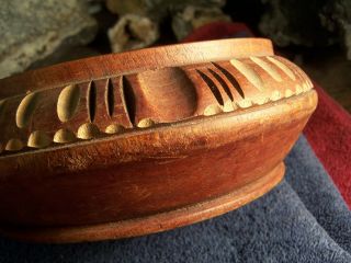 Old Wood Bowl Made From Red Cedar photo