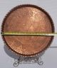 Hand Wrought Copper Tray,  Large / Heavy Antique Middle Eastern Metalware photo 2