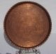 Hand Wrought Copper Tray,  Large / Heavy Antique Middle Eastern Metalware photo 3