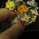 Antique English Porcelain Small Basket Of Flowers Nr Other photo 4