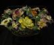 Antique English Porcelain Small Basket Of Flowers Nr Other photo 6
