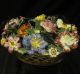 Antique English Porcelain Small Basket Of Flowers Nr Other photo 7