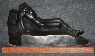 Bronze Statue Signed By A.  Rodin. photo