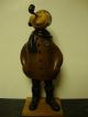 Vintage Romer Carved Wood Figure/ Pilot/ Aviator - Made In Italy Carved Figures photo 1