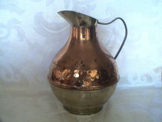 Vintage Winward Birmingham England Pitcher Tea Pot Hand Wrought Copper Brass photo