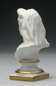 Exceptional Kpm Miniature Porcelain Veiled Bust C.  1844 - 67 Figurines photo 3