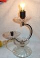 Glass Two Tier Electric Table Lamp With Chrome Center Lamps photo 3