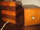 Pair Of 1960 ' S Decorative Two Wood Retro Mantle/ Bedside Lamps Lamps photo 2