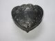 Antique Jennings Bros.  Art Nouveau Heart Shape Metal Trinket Box Jb1678 Metalware photo 3