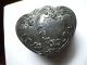Antique Jennings Bros.  Art Nouveau Heart Shape Metal Trinket Box Jb1678 Metalware photo 4