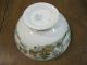 2 Pc Antique Porcelain Pedestal Bowl W/ Stand Plate Oriental Petrus Regout Honc Bowls photo 10
