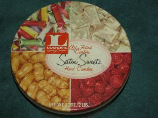 Vintage Retro Luden ' S Satin Sweets Candy Tin photo