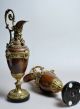 Amazing 19c Antique Copper - Bronze - Marble Neo Renaissance Mantle Ewers/pitchers Metalware photo 9