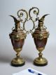 Amazing 19c Antique Copper - Bronze - Marble Neo Renaissance Mantle Ewers/pitchers Metalware photo 1