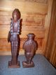 Vintage Ornate Don Quixote And Sancho Panza Carved Wood Figurines Carved Figures photo 2