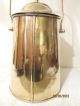 Antique Brass Water/coffee Kettle Pot Urn Samovar Cowboy Campfire Hearth Railway Metalware photo 5