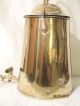 Antique Brass Water/coffee Kettle Pot Urn Samovar Cowboy Campfire Hearth Railway Metalware photo 6