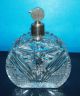 1920 Art Deco Bohemian Heavy Hand Cut Crystal Parfum Atomizer Perfume Bottles photo 1