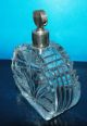 1920 Art Deco Bohemian Heavy Hand Cut Crystal Parfum Atomizer Perfume Bottles photo 2