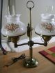 Vintage Double Arm Student Desk Lamp With Glass Shades Lamps photo 3