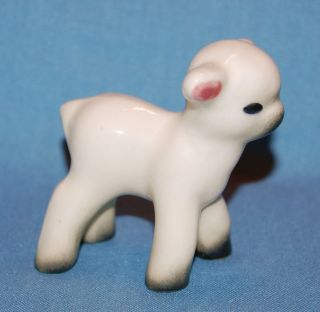 Vintage Porcelain Ceramic Pottery Darling Little Lamb Figurine photo