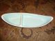1950 ' S Vintage Retro Turquoise & White Relish Divided Boat Dish Great 1950 ' S Other photo 3