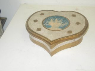 Vintage Japanese Wood Hinged Box 8 