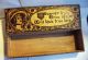 Antique Pyrography Vtg Glove Box Gibson Girl Pansies Horseshoe Love Saying Boxes photo 1