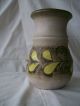 Antique Stoneware Yellow Petal Vase Handmade Mid - Century Danish,  Dated 1958 Vases photo 6