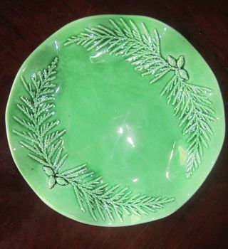 Green Alaska Cedar Virgina Weaver Signed Plate photo