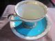Aynsley Turquoise Gold Corset Shaped Tea Cup And Saucer 1405 Cups & Saucers photo 8